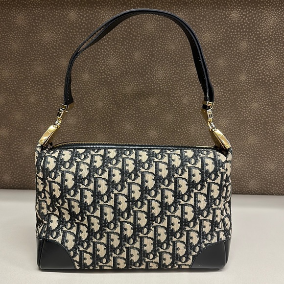 🔥🔥🔥Authentic Vintage Christian Dior Trotter Shoulder Bag - Picture 7 of 16